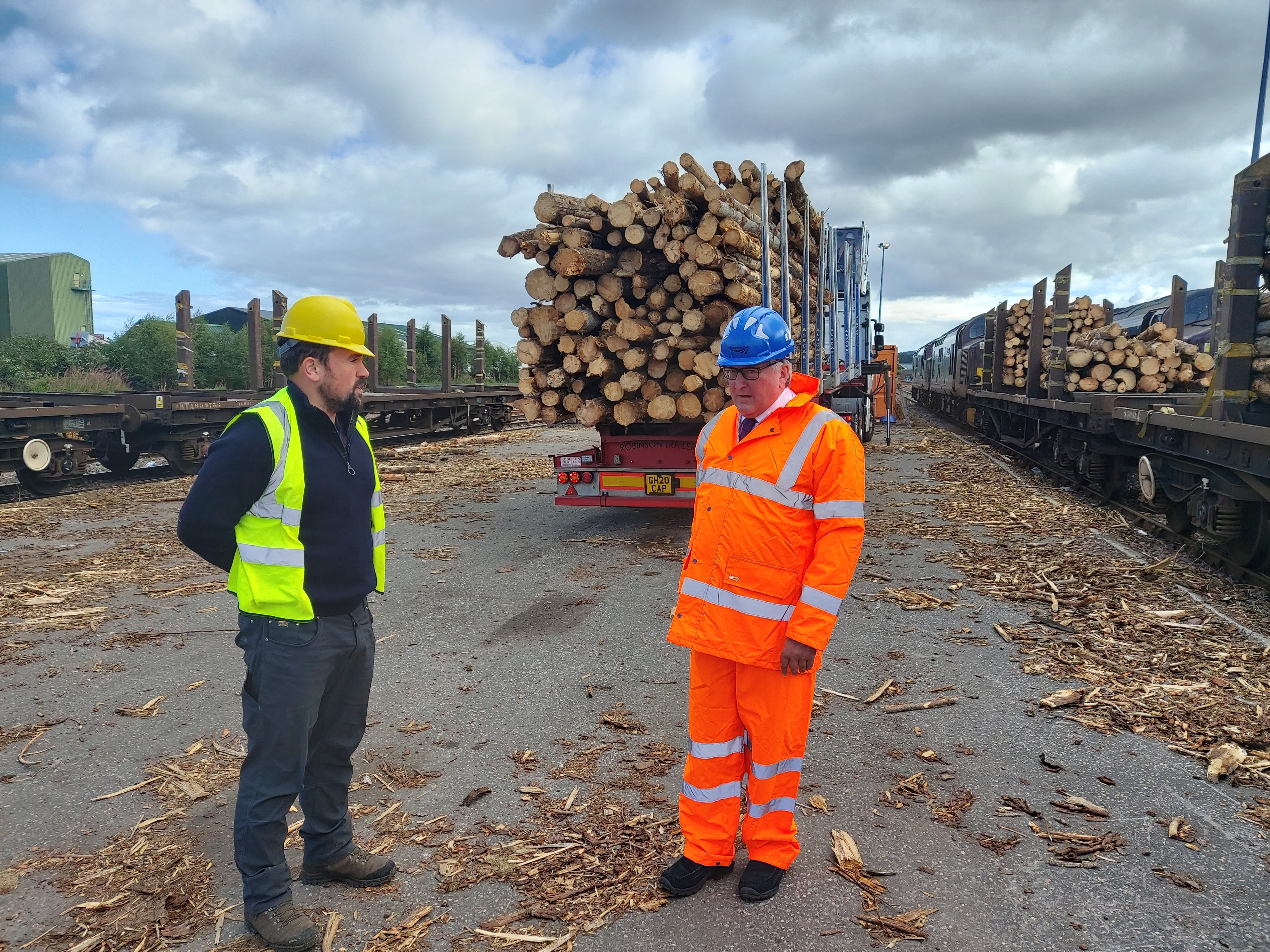 Timber rail trial on track