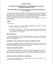 The Plant Health (Phytophthora pluvialis) (Scotland Demarcated Area No. 6) Notice