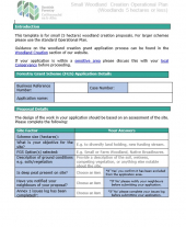 Small Woodland  Creation Operational Plan