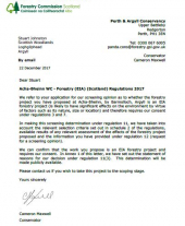 Acha-Bheinn Appendices: 11.5 EIA Screening Determination