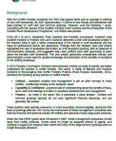 Croft Woodland Project - Background Info and Outputs Summary - May 2020